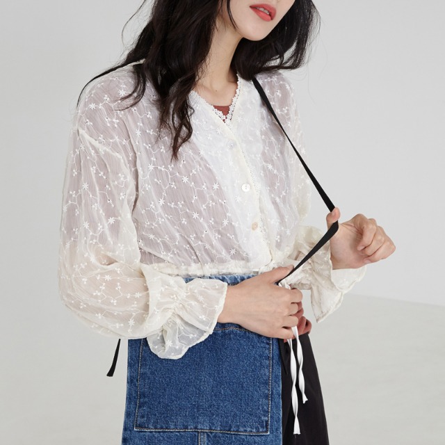 romantic lace blouse